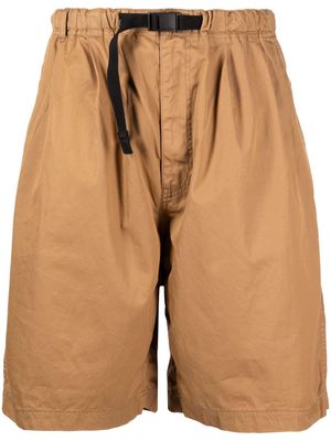Comme Des Garçons Homme slide-buckled bermuda shorts - Brown