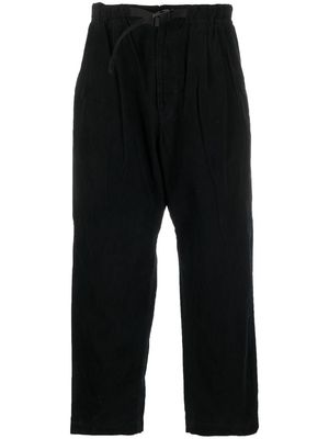 Comme Des Garçons Homme straight-leg cropped trousers - Black