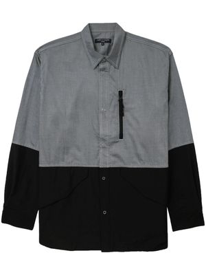 Comme Des Garçons Homme two-tone cotton shirt - Grey