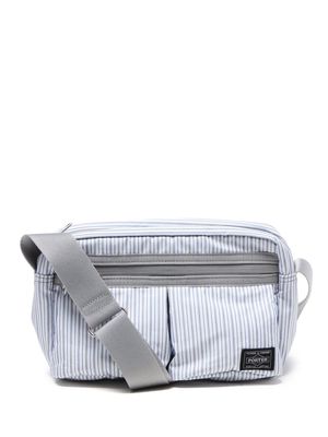 Comme des Garçons Homme x Porter striped cotton messenger bag - White