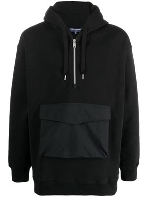 Comme Des Garçons Homme zipped cotton hoodie - Black