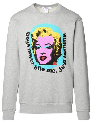 Comme des Garçons marilyn Monroe Grey Cotton Sweatshirt