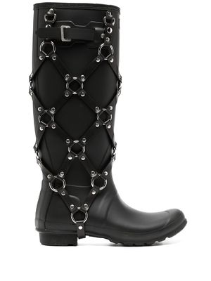 Comme Des Garçons Noir Kei Ninomiya chain-link detailing boots - Black