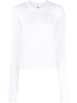 Comme Des Garçons Noir Kei Ninomiya crew-neck long-sleeve T-shirt - White