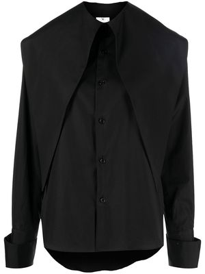 Comme Des Garçons Noir Kei Ninomiya oversized-collar shirt - Black