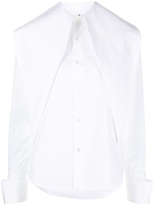 Comme Des Garçons Noir Kei Ninomiya oversized-collar shirt - White