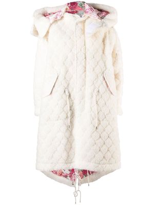 Comme Des Garçons Noir Kei Ninomiya oversized quilted coat - White