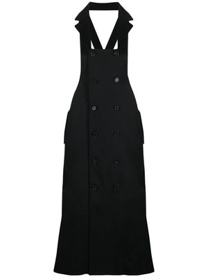 Comme Des Garçons Noir Kei Ninomiya pinafore midi dress - Black