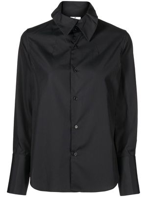 Comme Des Garçons Noir Kei Ninomiya ruffle-detail button-up shirt - Black