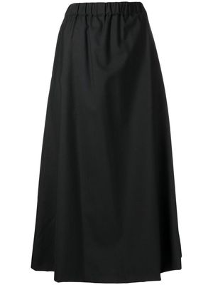 Comme Des Garçons Noir Kei Ninomiya ruffle-detail maxi skirt - Black
