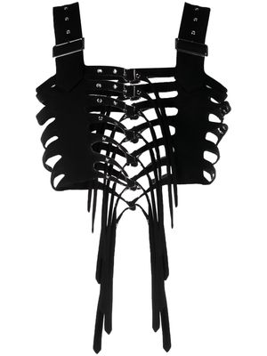Comme Des Garçons Noir Kei Ninomiya strap-detail wool vest - Black