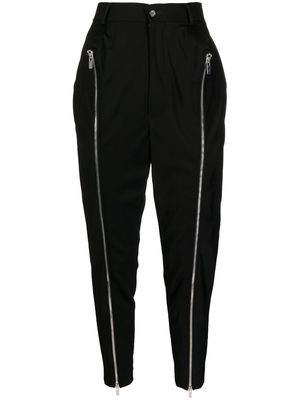 Comme Des Garçons Noir Kei Ninomiya zip-detail cropped trousers - Black
