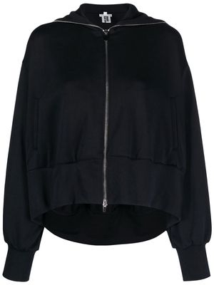Comme Des Garçons Noir Kei Ninomiya zipped spread-collar cropped jacket - Black