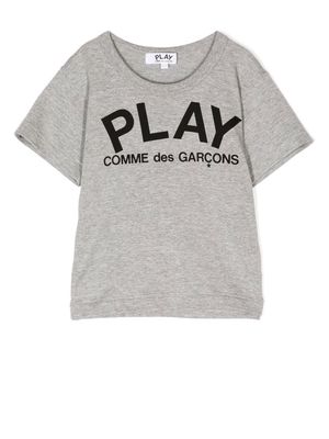 Comme Des Garçons Play Kids Play cotton T-shirt - Grey