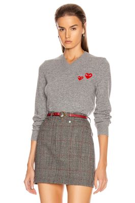 Comme Des Garcons PLAY Pullover in Grey