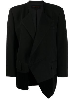 Comme Des Garçons Pre-Owned 1988 panelled asymmetric blazer - Black