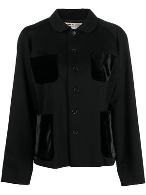 Comme Des Garçons Pre-Owned 1990s club collar panelled jacket - Black