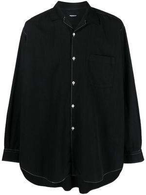 Comme Des Garçons Pre-Owned 1990s contrast stitching shirt - Black