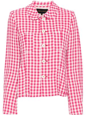 Comme Des Garçons Pre-Owned 1995 gingham-pattern jacket - Pink