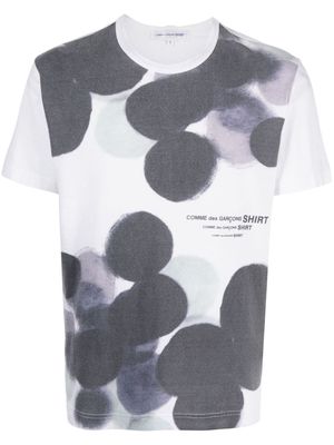 Comme Des Garçons Pre-Owned 2000 dot-print cotton T-shirt - White