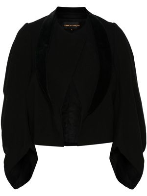 Comme Des Garçons Pre-Owned 2004 velvet-collar wool jacket - Black