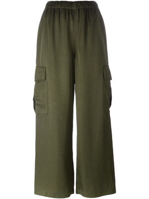 Comme Des Garçons Pre-Owned wide-leg cargo trousers - Green