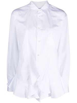 Comme Des Garçons Shirt asymmetric flared-hem shirt - White