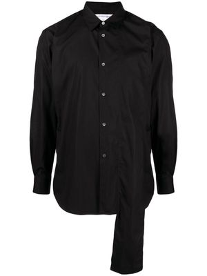 Comme Des Garçons Shirt asymmetric-hem cotton shirt - Black