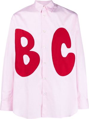 Comme Des Garçons Shirt BC-print detail shirt - Pink