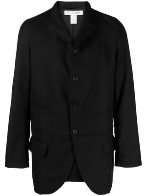Comme Des Garçons Shirt button-fastening wool shirt jacket - Black