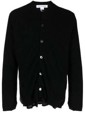Comme Des Garçons Shirt buttoned-up knitted cardigan - Black