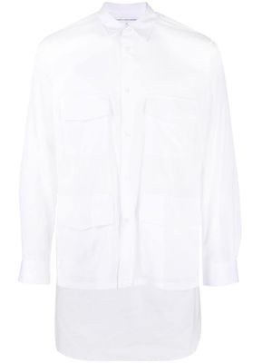 Comme Des Garçons Shirt cargo cotton shirt - White