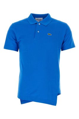 Comme des Garçons Shirt Cerulean Blue Piquet Comme Des Garã§ons Shirt X Lacoste Polo Shirt