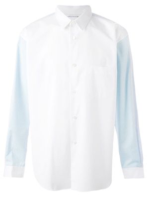 Comme Des Garçons Shirt contrast sleeve shirt - White