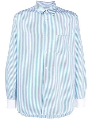 Comme Des Garçons Shirt cotton striped long-sleeve shirt - White