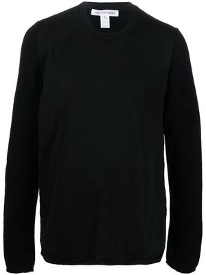 Comme Des Garçons Shirt crew neck knitted jumper - Black