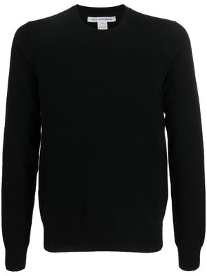 Comme Des Garçons Shirt crew neck long-sleeved sweatshirt - Black