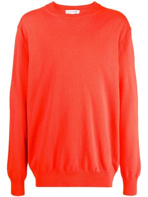 Comme Des Garçons Shirt crew-neck wool jumper - Orange