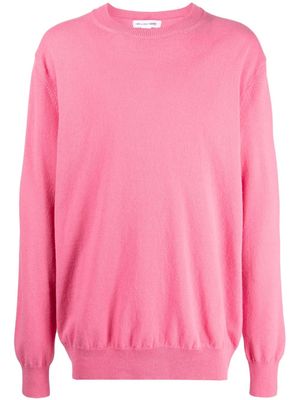 Comme Des Garçons Shirt crew-neck wool jumper - Pink