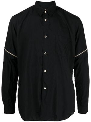 Comme Des Garçons Shirt detachable-sleeve button-up shirt - Black