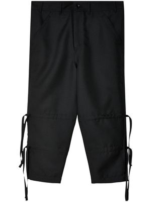 Comme Des Garçons Shirt drawstring cropped trousers - Black