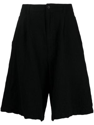 Comme Des Garçons Shirt drop-crotch tailored shorts - Black