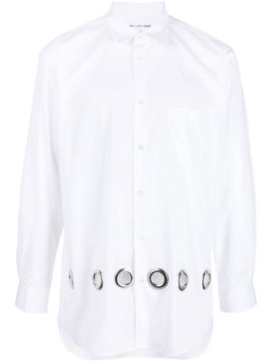 Comme Des Garçons Shirt eyelet cotton shirt - White