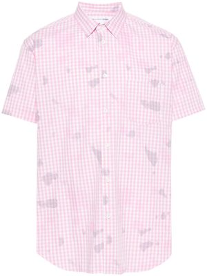 Comme Des Garçons Shirt gingham-check cotton shirt - Pink