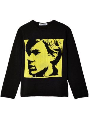 Comme Des Garçons Shirt graphic-print jumper - Black