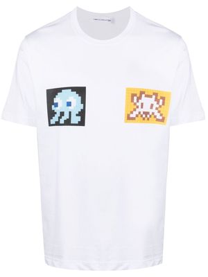 Comme Des Garçons Shirt graphic-print short-sleeve T-shirt - White