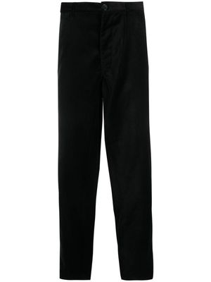 Comme Des Garçons Shirt high-waist velvet trousers - Black