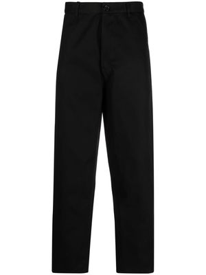 Comme Des Garçons Shirt high-waisted straight-leg trousers - Black