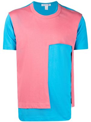 Comme Des Garçons Shirt layered cotton T-shirt - Blue