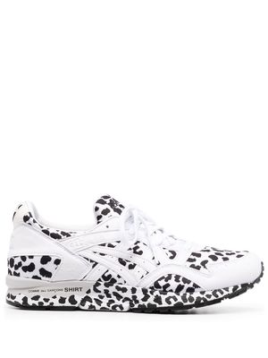 Comme Des Garçons Shirt leopard-print panel sneakers - White